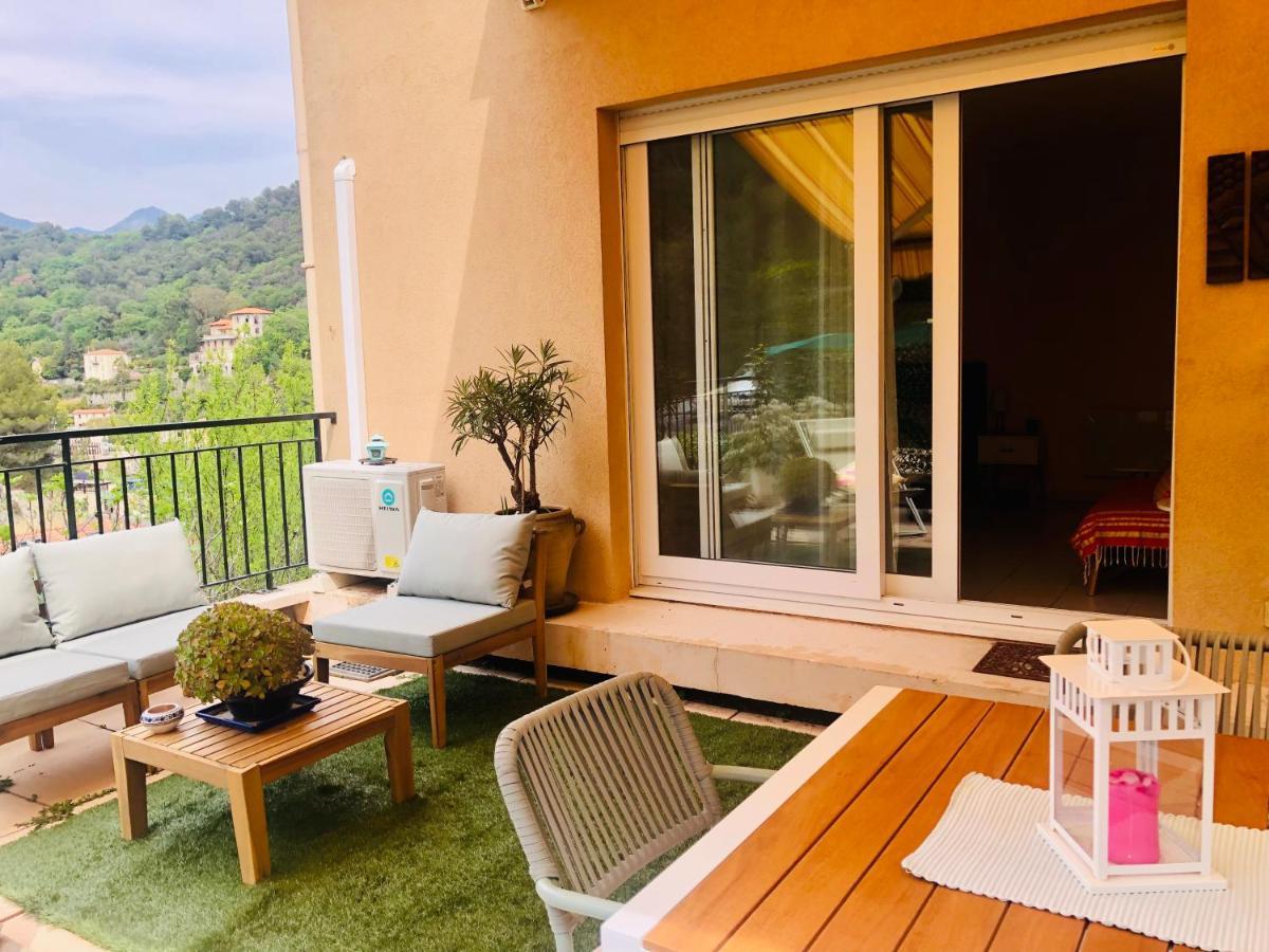 Mon Appart Avec Terrasse Et Piscine Roquebrune-Cap-Martin Exteriér fotografie